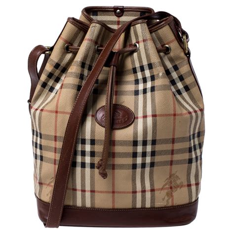 burberry drawstring bag canvas|Burberry drawcord bag.